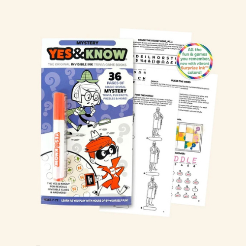 The Original Yes and Know Invisible Ink Trivia Game Books: Super Space