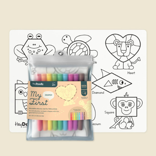 My First Shapes Coloring & Doodling Mat