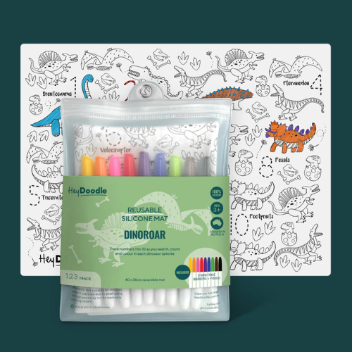 DinoRoar Classic Coloring & Doodle Mat