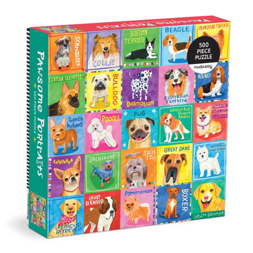 Family Pawsome Portraits 500pc Puzzle