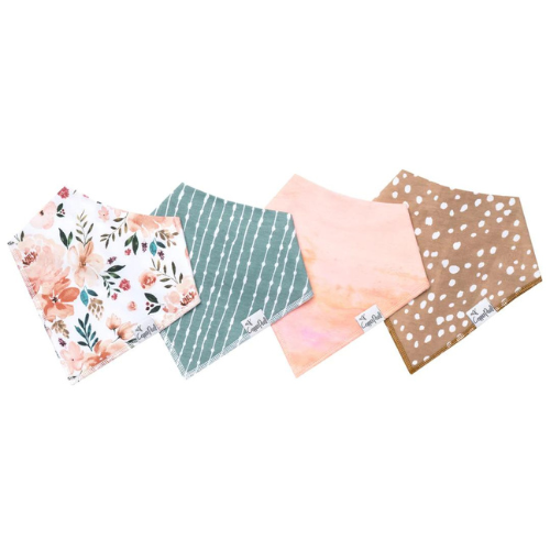 4-Pack Bandana Bib Set - Autumn