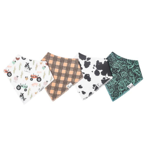 4-Pack Bandana Bib Set - Jo